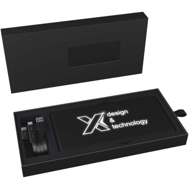 Logo trade advertising product photo of: SCX.design P30 8000 mAh light-up solar power bank